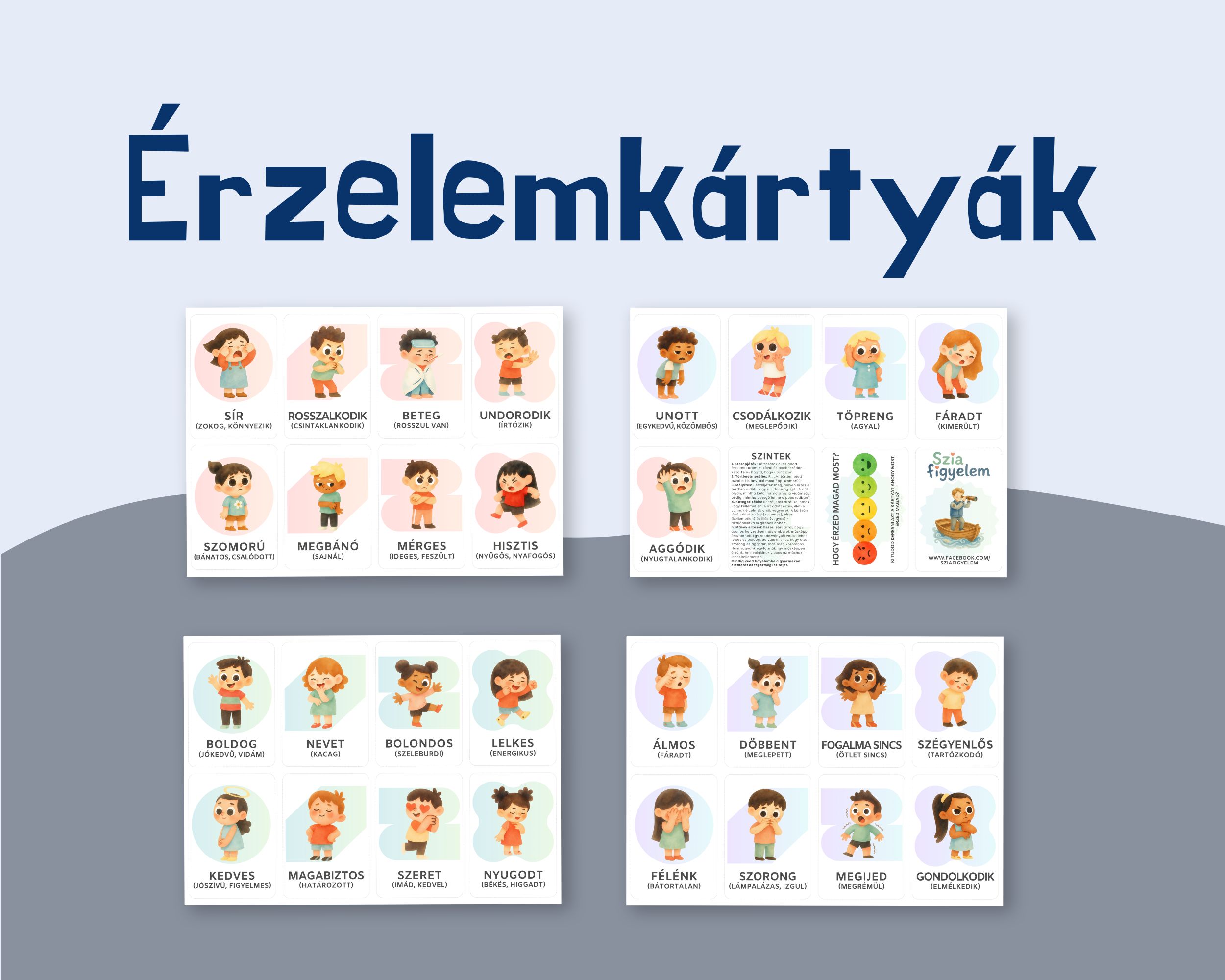 érzelemkártyák