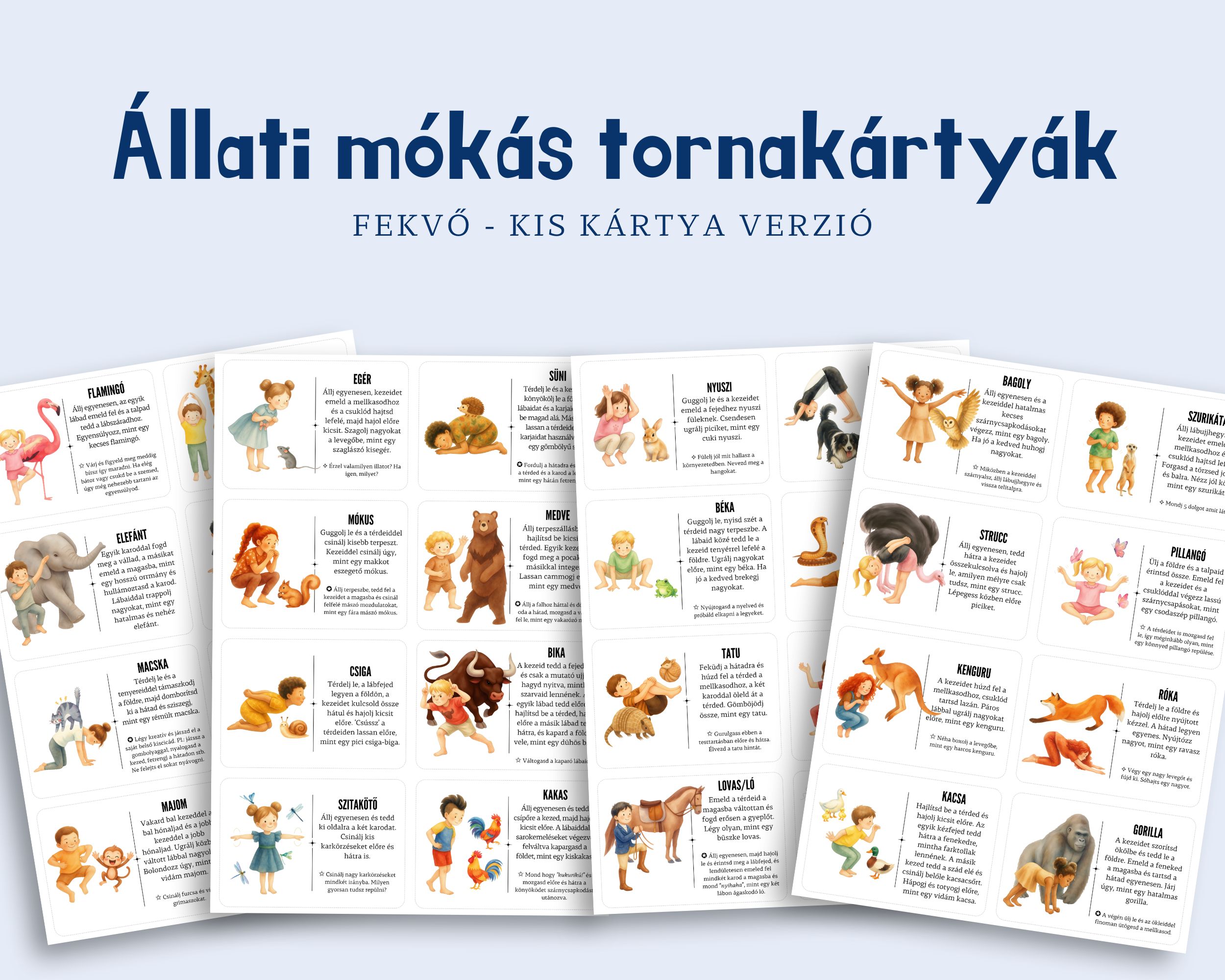 torna kártyák sima